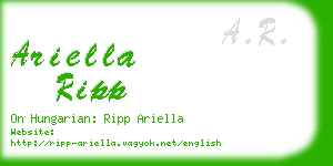 ariella ripp business card